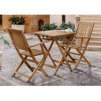 Balkon-Sitzgruppe 3-tlg. Akazie Natur productbox