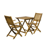 Balkon-Sitzgruppe 3-tlg. Akazie Natur 3