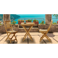 Balkon-Sitzgruppe 3-tlg. Akazie Natur productbox