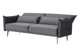 3-Sitzer Sofa mit Schlaffunktion Samt Grau