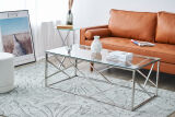 Couchtisch Silber 120x60 cm