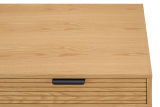 Schreibtisch Eiche Echtholzfurnier/Schwarz 120x60 cm