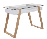 Schreibtisch weiß 110x55 cm