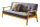 Schlafsofa Webstoff/Massivholz Dunkelgrau 190x85 cm