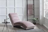 Relaxliege Chaiselongue rose Samt