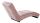 Relaxliege Chaiselongue rose Samt