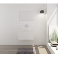 Badezimmer 2tlg-Set incl. Waschbecken 80 cm weiß 3