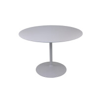Essgruppe 5 tlg. Hochglanz Weiß  Ø110 cm 3