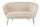 Muschelsofa aus Samt Beige