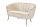 Muschelsofa aus Samt Beige