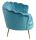 Muschelsofa aus Samt Blau