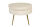 Sitzpouf rund aus Samt Beige/Gold