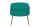 Sitzpouf oval aus Samt Grün/Gold 99x44 cm