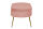 Sitzpouf oval aus Samt Rose/Gold 99x44 cm