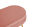 Sitzpouf oval aus Samt Rose/Gold 99x44 cm