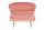 Sitzpouf oval aus Samt Rose/Gold 99x44 cm