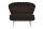 Sitzpouf oval aus Samt Schwarz/Gold 99x44 cm