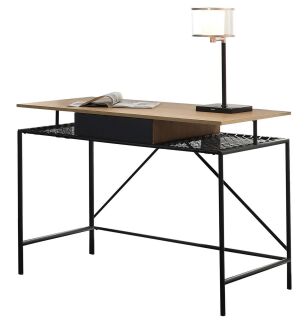 Schreibtisch Natur/Schwarz