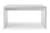 Schreibtisch Hochglanz Weiß 140x70 cm