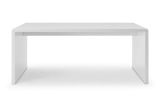 Schreibtisch Hochglanz weiß 180x80 cm