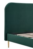 Polsterbett mit Samtbezug Grün 90x200 cm