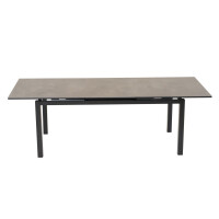 Lesli Living Auszieh-Diningtisch Lagos Negro 180/240x100 cm 