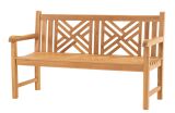 Lesli Living Teak Gartenbank "Cross"