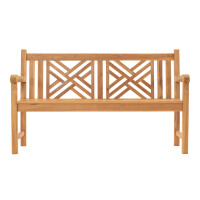 Lesli Living Landhausbank Cross 150 cm Teak 4