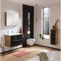 Fackelmann Waschplatz-Set 2-teilig "B.Brillant" 80 cm Ast-Eiche/Glas Anthrazit 5