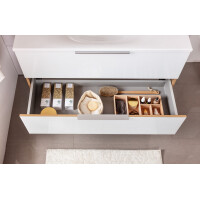 Fackelmann Waschplatz-Set 2-teilig "B.Brillant" 100 cm Ast-Eiche/Glas Weiß 3