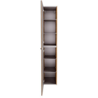 Fackelmann Hochschrank "B.Brillant" Ast-Eiche/Glas Anthrazit 3