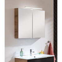 Fackelmann LED-Spiegelschrank  80 cm "B.Brillant" Ast-Eiche 5