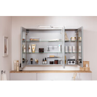 Fackelmann LED-Spiegelschrank  100 cm "B.Brillant" Ast-Eiche 5