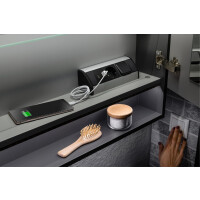 Fackelmann LED-Spiegelschrank  80 cm "Luna" Anthrazit 7