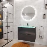 Fackelmann LED-Spiegel "Luna" rund 80 cm