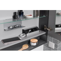 Fackelmann Ablage für Glasböden 5-6 mm, Breite 20 cm 4