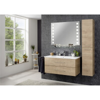 Fackelmann Badmöbel-Set 2-teilig "B.Perfekt" 103 cm Ast-Eiche 5