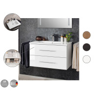 Fackelmann Badmöbel-Set 2-teilig "B.Perfekt" 103 cm Dark Oak 3