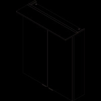 Fackelmann Spiegelschrank  60 cm "B.Perfekt" Dark Oak 6