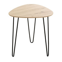 Haku Beistelltisch Schwarz/Eiche 40 cm 4