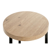 Haku Beistelltisch Schwarz/Eiche ø30 cm 3