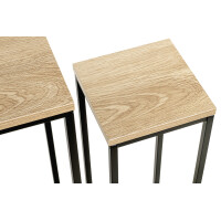 Haku Blumenständer / Blumensäule 2er-Set schwarz-eiche 4