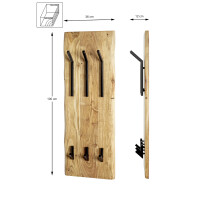 Haku Wandgarderobe Akazie-Schwar gallery 1_2nd