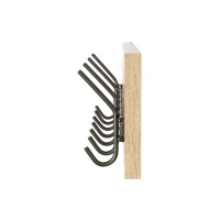 Haku Wandgarderobe Eiche-Schwarz 6