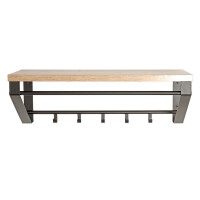 Haku Wandgarderobe Eiche-Schwarz 4