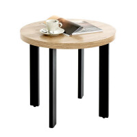Haku Beistelltisch Schwarz-Eiche ø 50 cm 6