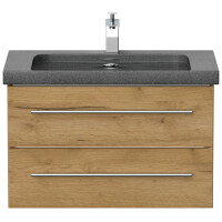 Badmöbel Waschplatz Granit G654 "YAMO 75" Eic