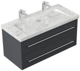 Badmöbel Waschplatz Marmor Carrara White...