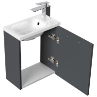 Gäste WC Raumspar-Waschplatz "Pieni 40 cm" Grafit 3