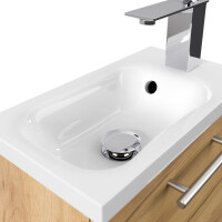 Gäste WC Raumspar-Waschplatz "Pieni 40 cm" Eiche Gold 6